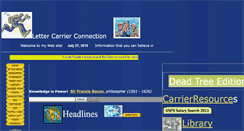 Desktop Screenshot of lettercarrierconnection.com