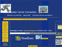 Tablet Screenshot of lettercarrierconnection.com